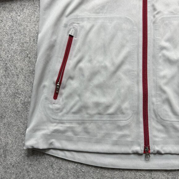 Nike Shield Flash Running Jacket Women M Red Gray Hooded Reflective 619026 - Picture 4 of 16